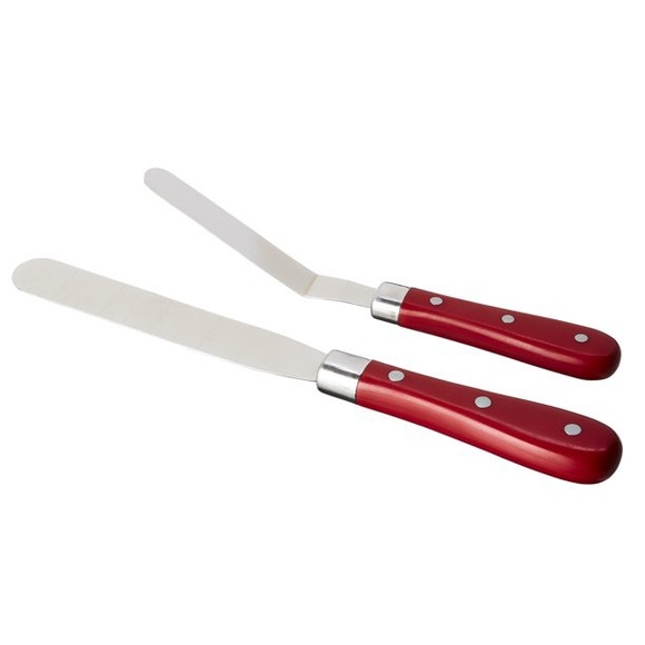 Flash Sale Last Set! 🌺 New Pioneer Woman Red 2-Piece Cake Spreader Spatula Set - Picture 7 of 11